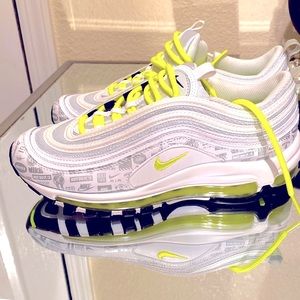 White and Neon Airmax. 6Y